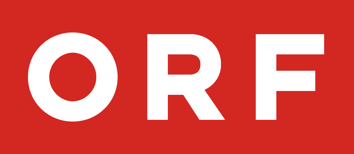 ORF Logo in Rot und Weiß